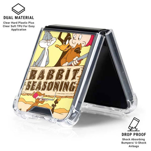 Looney Tunes Rabbit Seasoning Galaxy Z Flip6 Clear Case
