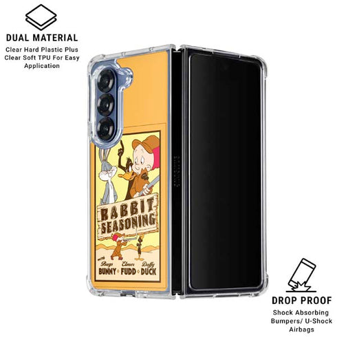 Looney Tunes Rabbit Seasoning Galaxy Z Fold6 Clear Case