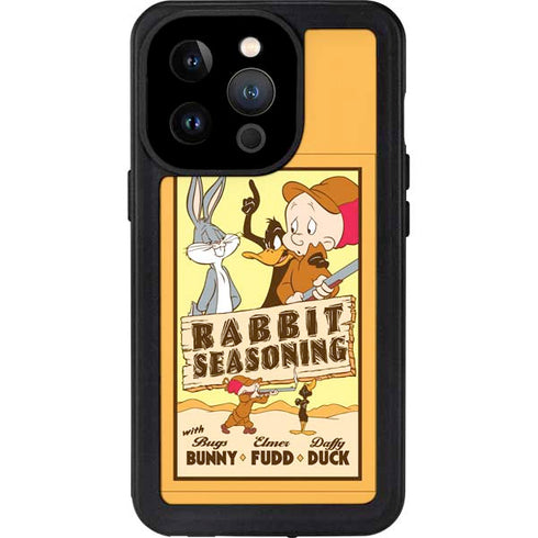 Looney Tunes Rabbit Seasoning iPhone 15 Pro Waterproof Case