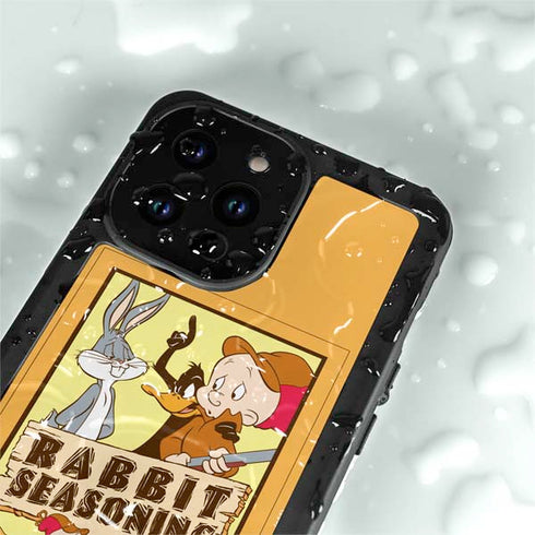Looney Tunes Rabbit Seasoning iPhone 15 Pro Waterproof Case