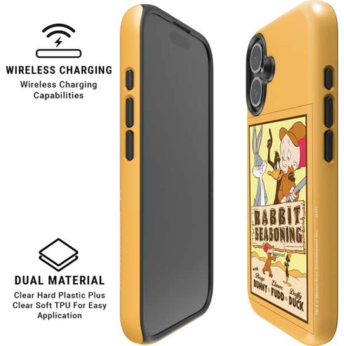 Looney Tunes Rabbit Seasoning iPhone 16 Plus Magsafe Impact Case