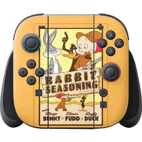 Looney Tunes Rabbit Seasoning Nintendo Switch 2 (2025) Joy-Con Controller Skin