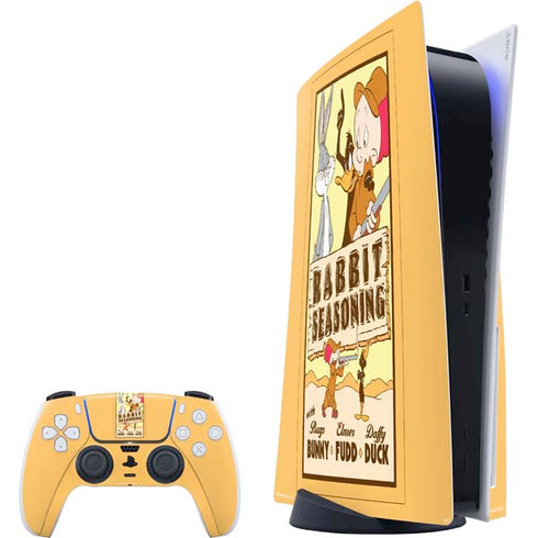 Looney Tunes Rabbit Seasoning PlayStation PS5 Skins