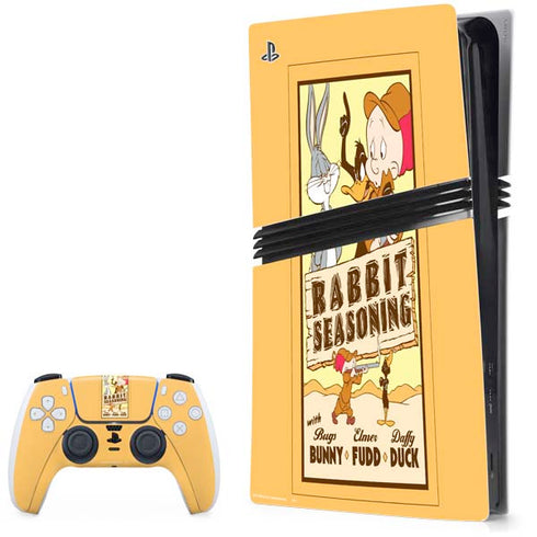 Looney Tunes Rabbit Seasoning PlayStation PS5 Skins