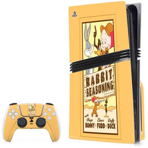 Looney Tunes Rabbit Seasoning PlayStation PS5 Skins