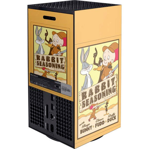 Looney Tunes Rabbit Seasoning XBox Series X Digital Edition Console Skin