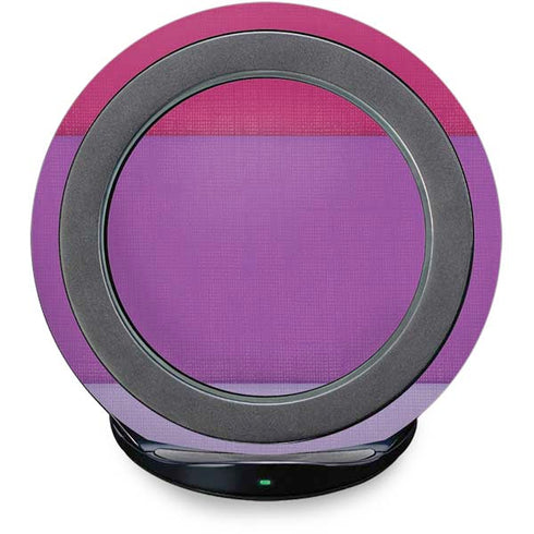 Radiant Orchid Color Block Fast Charge Wireless Charging Stand Skin