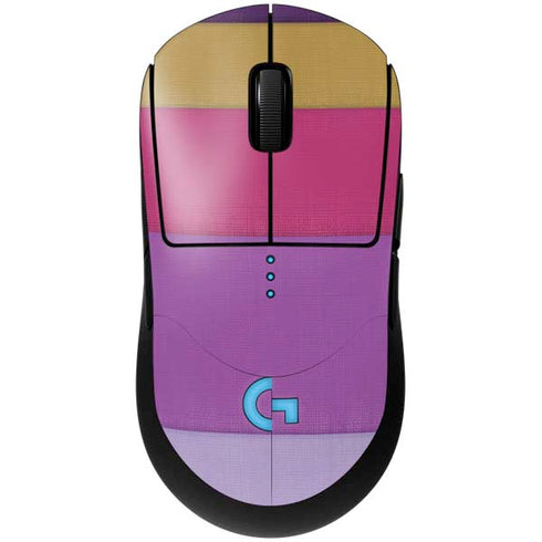 Radiant Orchid Color Block G Pro Wireless Gaming Mouse Skin