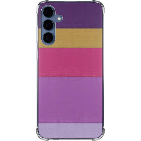 Radiant Orchid Color Block Galaxy A55 5G Clear Case