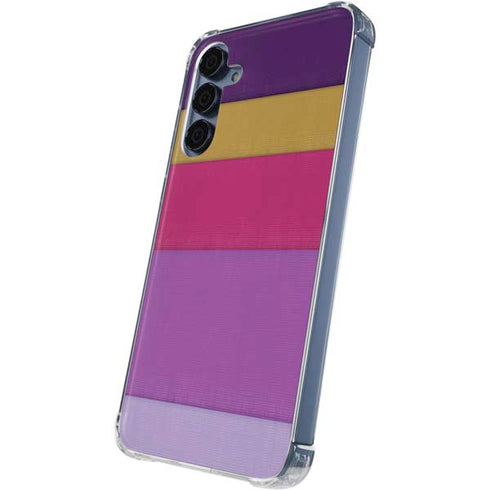 Radiant Orchid Color Block Galaxy A55 5G Clear Case
