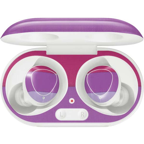 Radiant Orchid Color Block Galaxy Buds Plus Skin