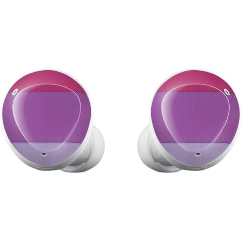 Radiant Orchid Color Block Galaxy Buds Plus Skin