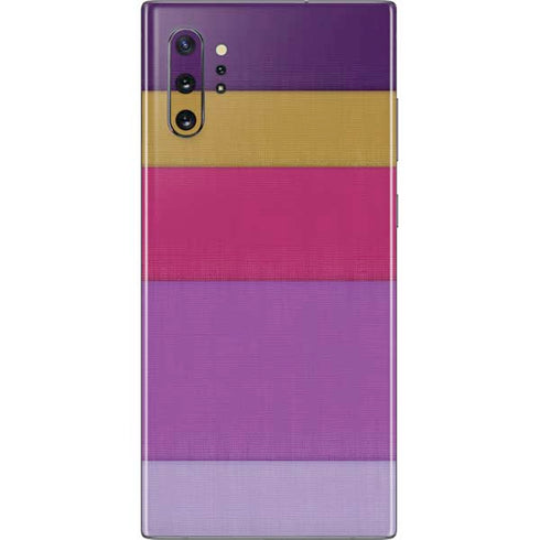 Radiant Orchid Color Block Galaxy Note 10 Plus Skin