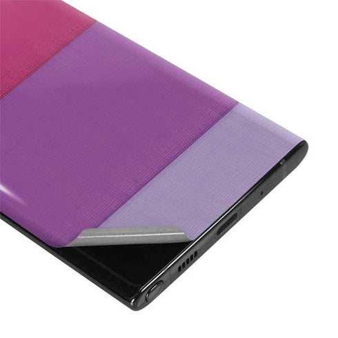 Radiant Orchid Color Block Galaxy Note 10 Plus Skin