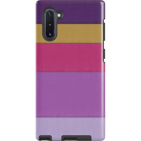 Radiant Orchid Color Block Galaxy Cases