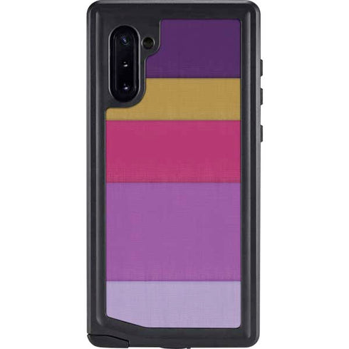 Radiant Orchid Color Block Galaxy Cases