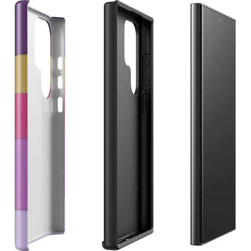 Radiant Orchid Color Block Galaxy S23 Ultra Pro Case