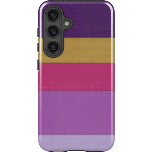 Radiant Orchid Color Block Galaxy S25 Impact Case