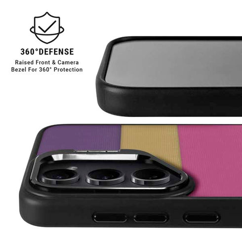 Radiant Orchid Color Block Galaxy S25 Kickstand Case