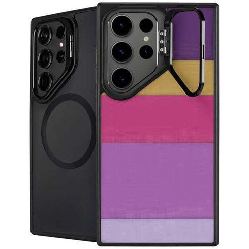 Radiant Orchid Color Block Galaxy Cases