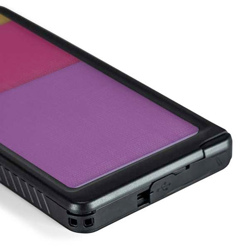 Radiant Orchid Color Block Galaxy S24 Ultra Waterproof Case