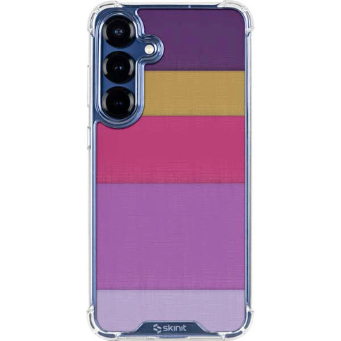Radiant Orchid Color Block Galaxy S25 Clear Case