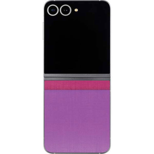 Radiant Orchid Color Block Galaxy Z Flip6 Skin