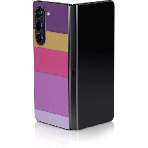 Radiant Orchid Color Block Galaxy Z Fold5 5G Skin