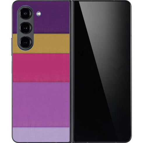 Radiant Orchid Color Block Galaxy Z Fold5 5G Skin