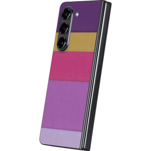 Radiant Orchid Color Block Galaxy Z Fold5 5G Skin