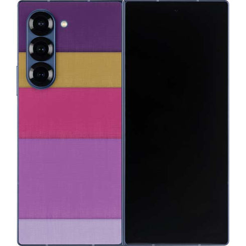 Radiant Orchid Color Block Galaxy Z Fold6 Skin