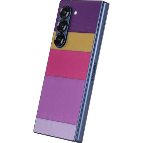 Radiant Orchid Color Block Galaxy Z Fold6 Skin