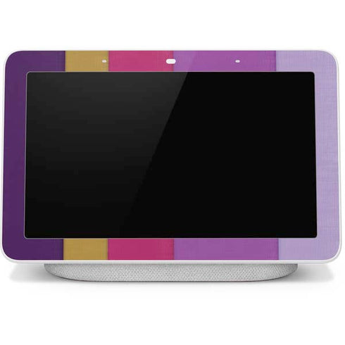 Radiant Orchid Color Block Google Home Hub Skin