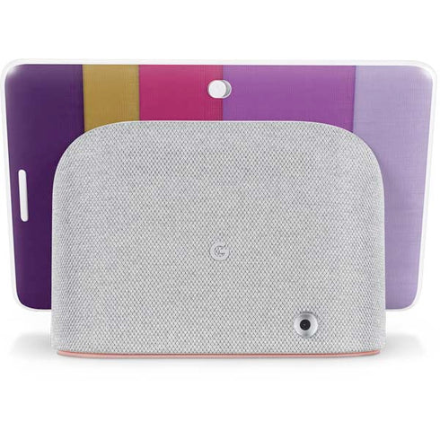 Radiant Orchid Color Block Google Home Hub Skin