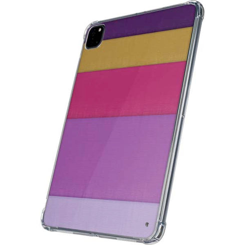 Radiant Orchid Color Block iPad Pro 11in (2024) Clear Case