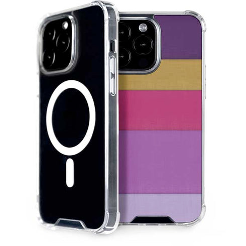 Radiant Orchid Color Block iPhone Cases