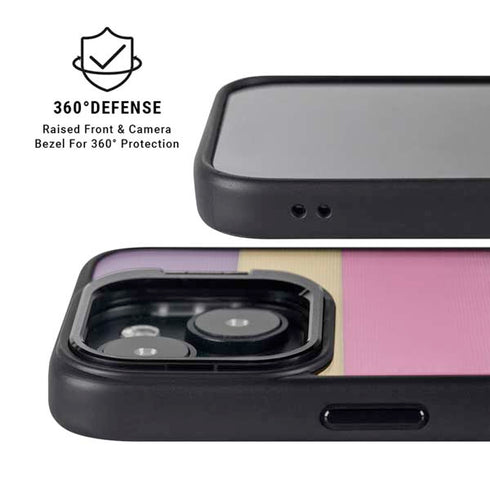 Radiant Orchid Color Block iPhone 14 Kickstand Case