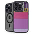 Radiant Orchid Color Block iPhone 14 Pro Max Kickstand Case