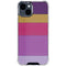 Radiant Orchid Color Block iPhone 15 Clear Case