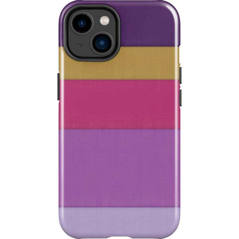 Radiant Orchid Color Block iPhone 15 Impact Case