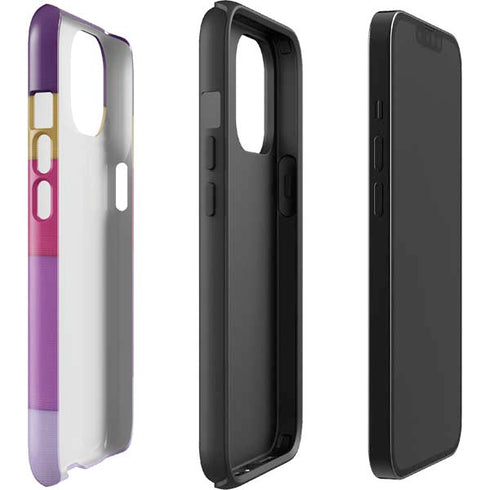 Radiant Orchid Color Block iPhone 15 Impact Case