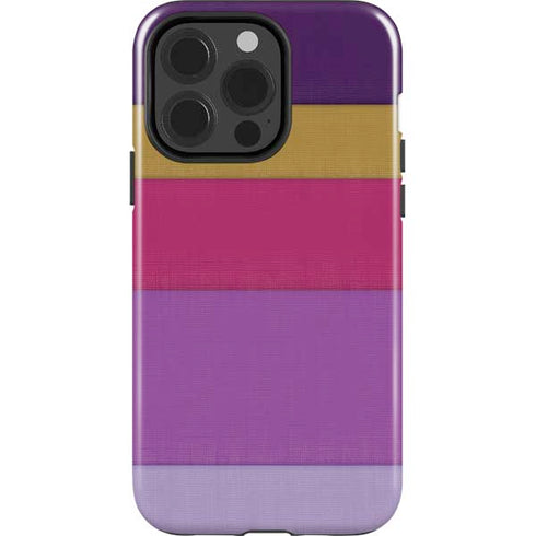 Radiant Orchid Color Block iPhone 15 Pro Impact Case