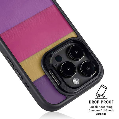 Radiant Orchid Color Block iPhone 15 Pro Kickstand Case