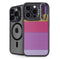 Radiant Orchid Color Block iPhone 15 Pro Max Kickstand Case