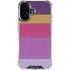 Radiant Orchid Color Block iPhone 16 Clear Case