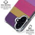 Radiant Orchid Color Block iPhone 16 Clear Case
