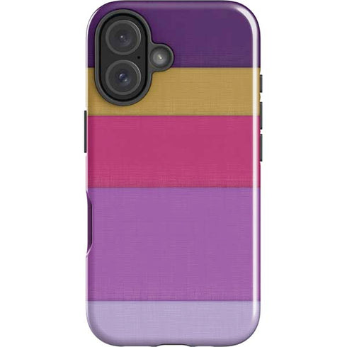 Radiant Orchid Color Block iPhone 16 Impact Case