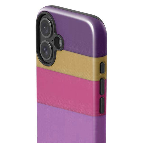 Radiant Orchid Color Block iPhone 16 Impact Case