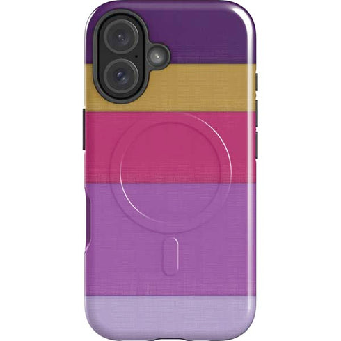 Radiant Orchid Color Block iPhone 16 Magsafe Impact Case