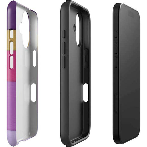 Radiant Orchid Color Block iPhone 16 Plus Impact Case